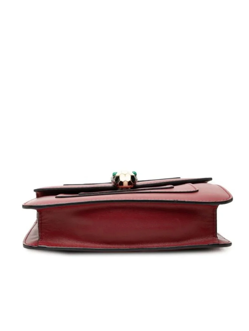 Bvlgari Serpenti Forever Chain Shoulder Bag Red Leather